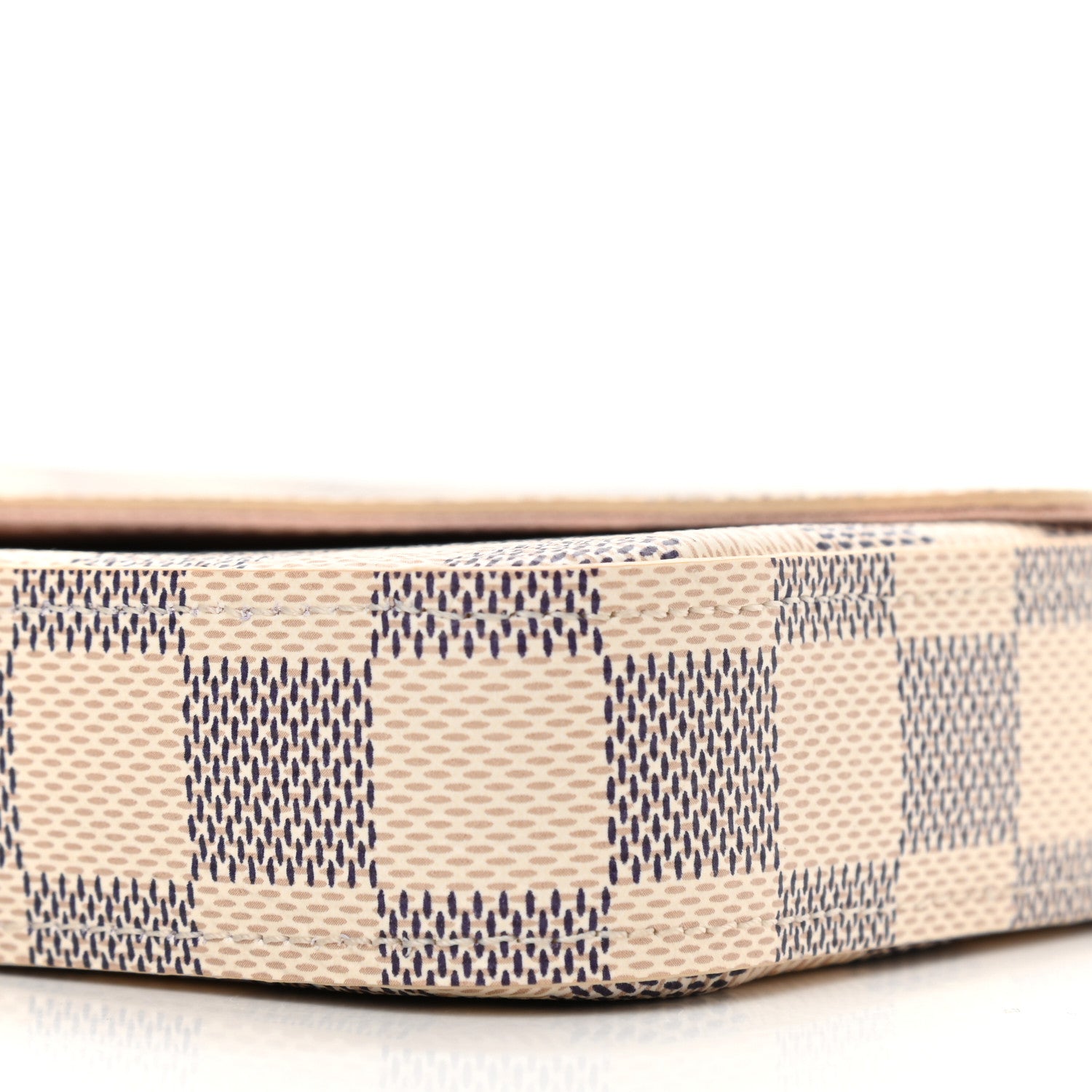 Louis Vuitton Damier Azur Pochette Felicie Chain Wallet Rose Ballerine 10 of 11