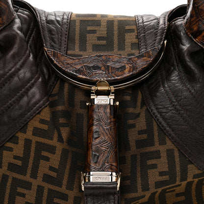 Fendi Zucca Nappa Nuvolata Vitello Tortuga Spy Tobacco Moro 9 of 11