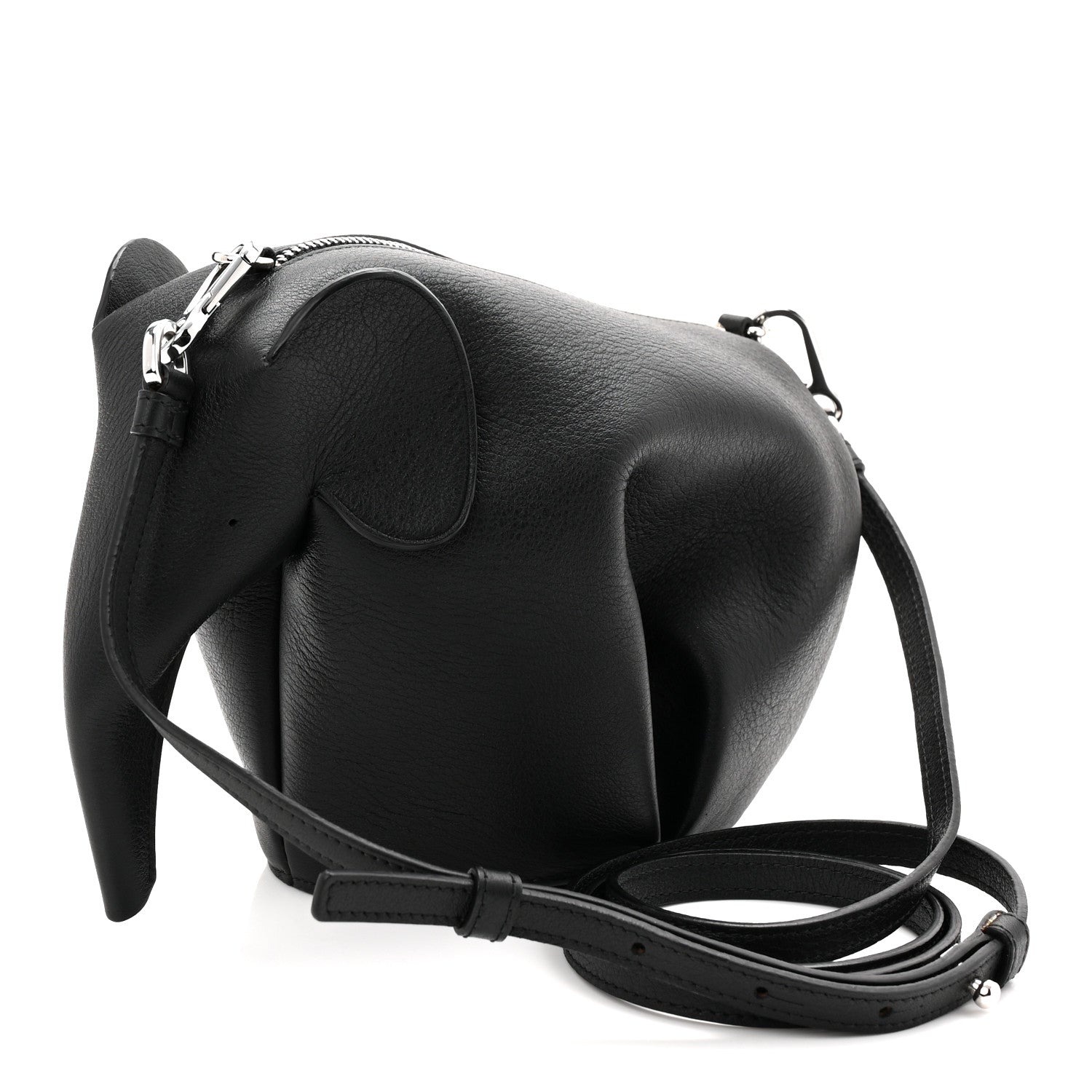 Loewe Calfskin Mini Elephant Crossbody Bag Black 1796143