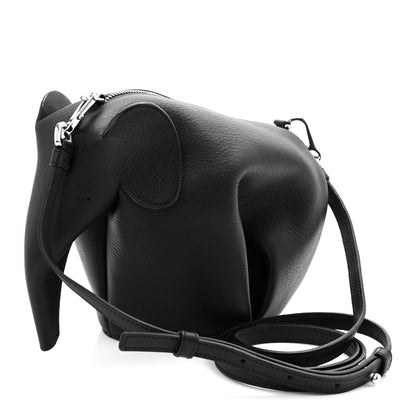 Loewe Calfskin Mini Elephant Crossbody Bag Black 3 of 10