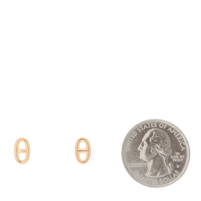 Hermes 18K Rose Gold TPM Farandole Stud Earrings 2 of 4