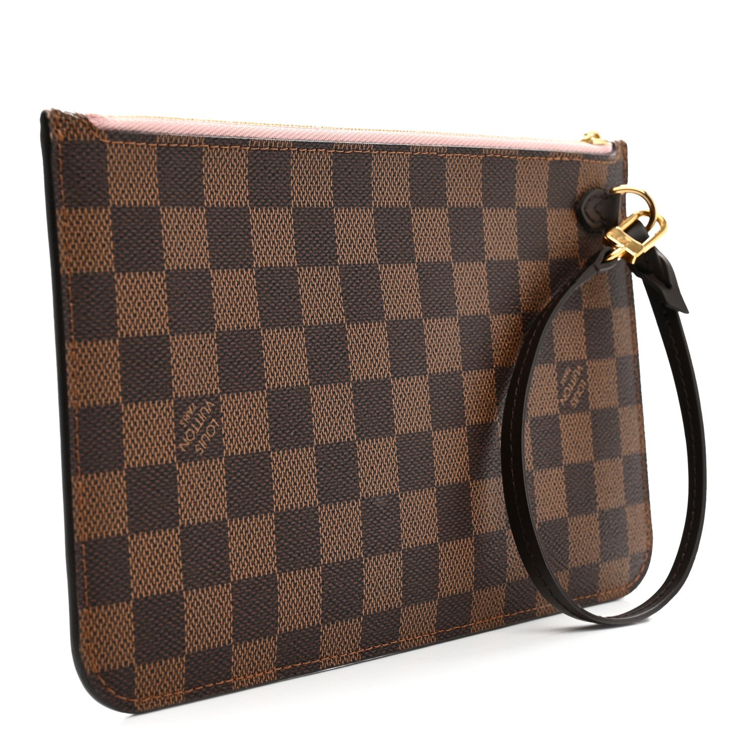 Louis Vuitton Damier Ebene Neverfull MM GM Pochette Rose Ballerine 3 of 6