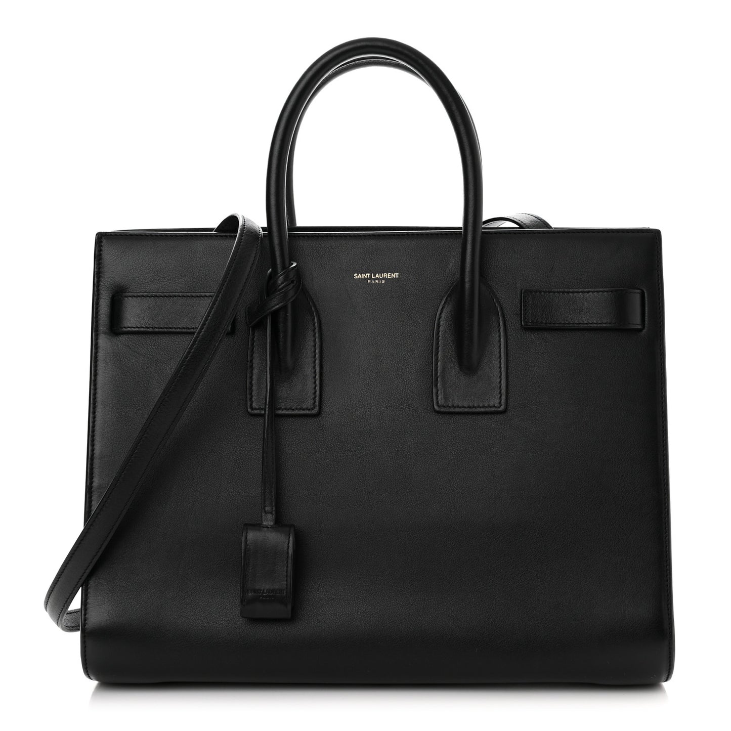 Calfskin Small Sac De Jour Black