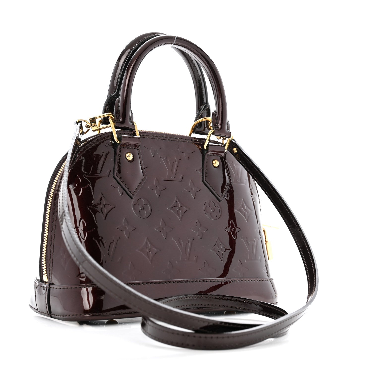 Louis Vuitton Vernis Alma BB Amarante 3 of 11