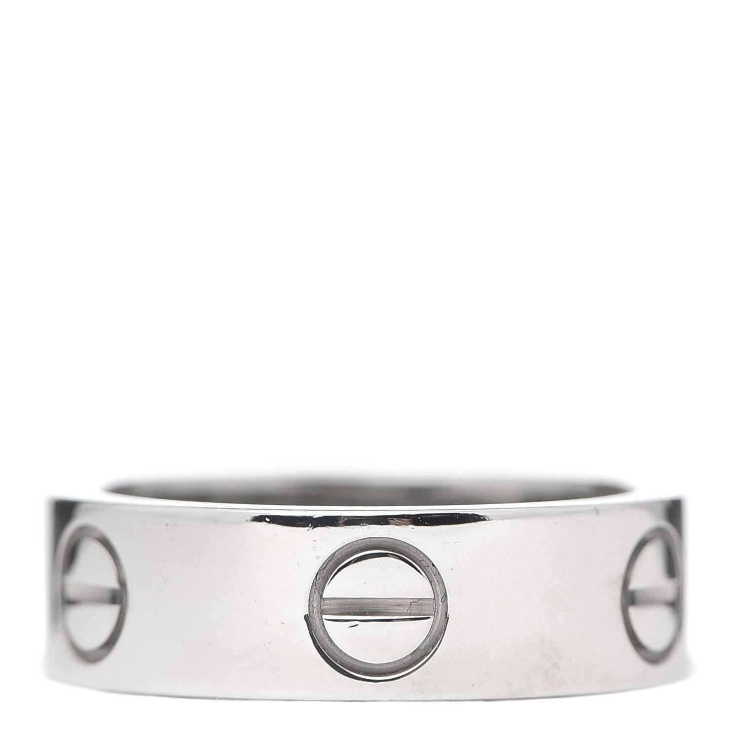 Cartier 18K White Gold 5.5mm LOVE Ring 50 5.25 3 of 6