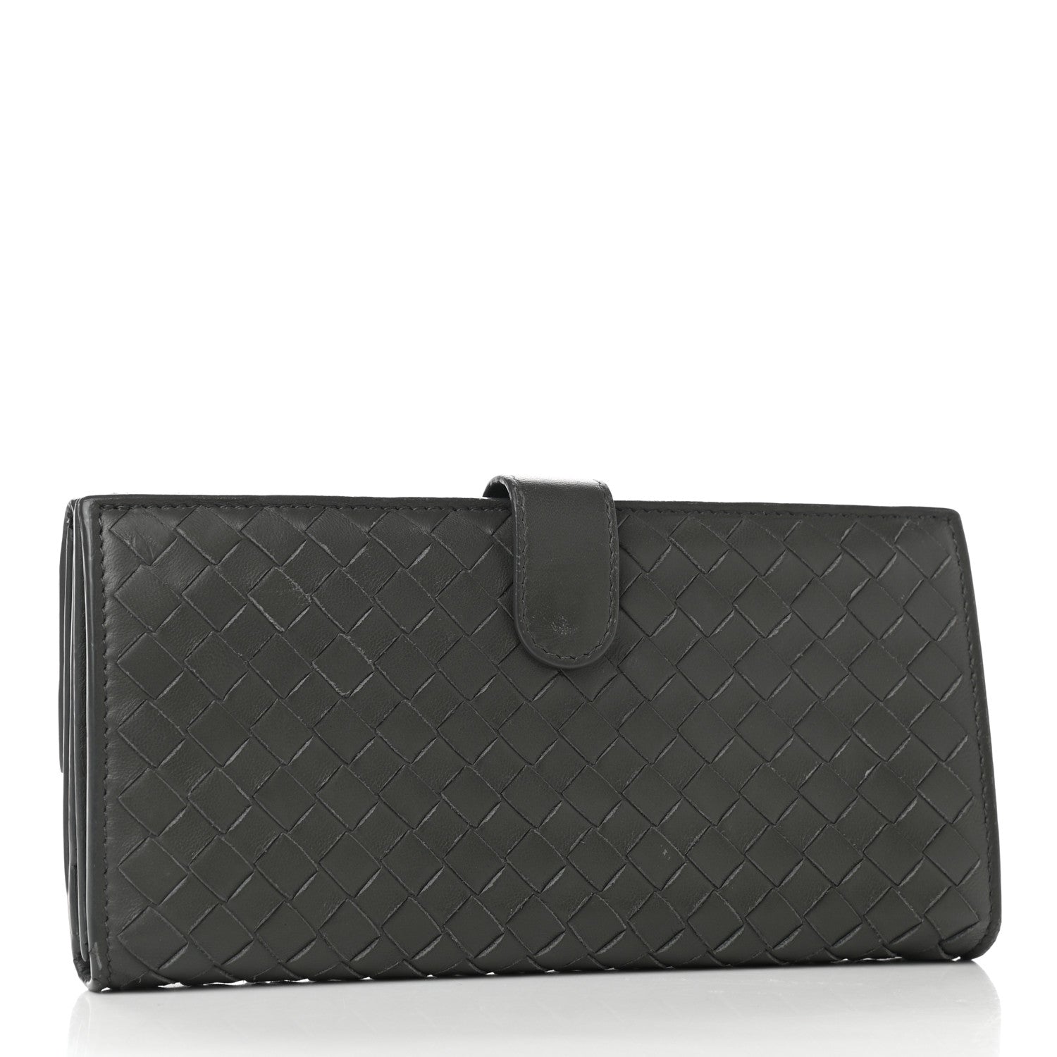 Bottega Veneta Nappa Intrecciato Continental Wallet Grey 3 of 11