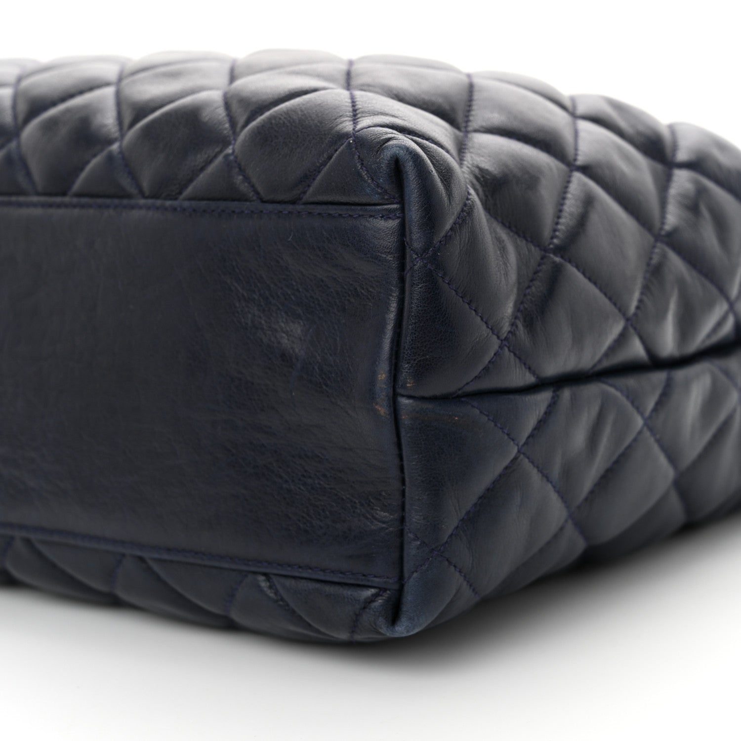 Chanel Lambskin Quilted Shoulder Bag Navy 11 of 11