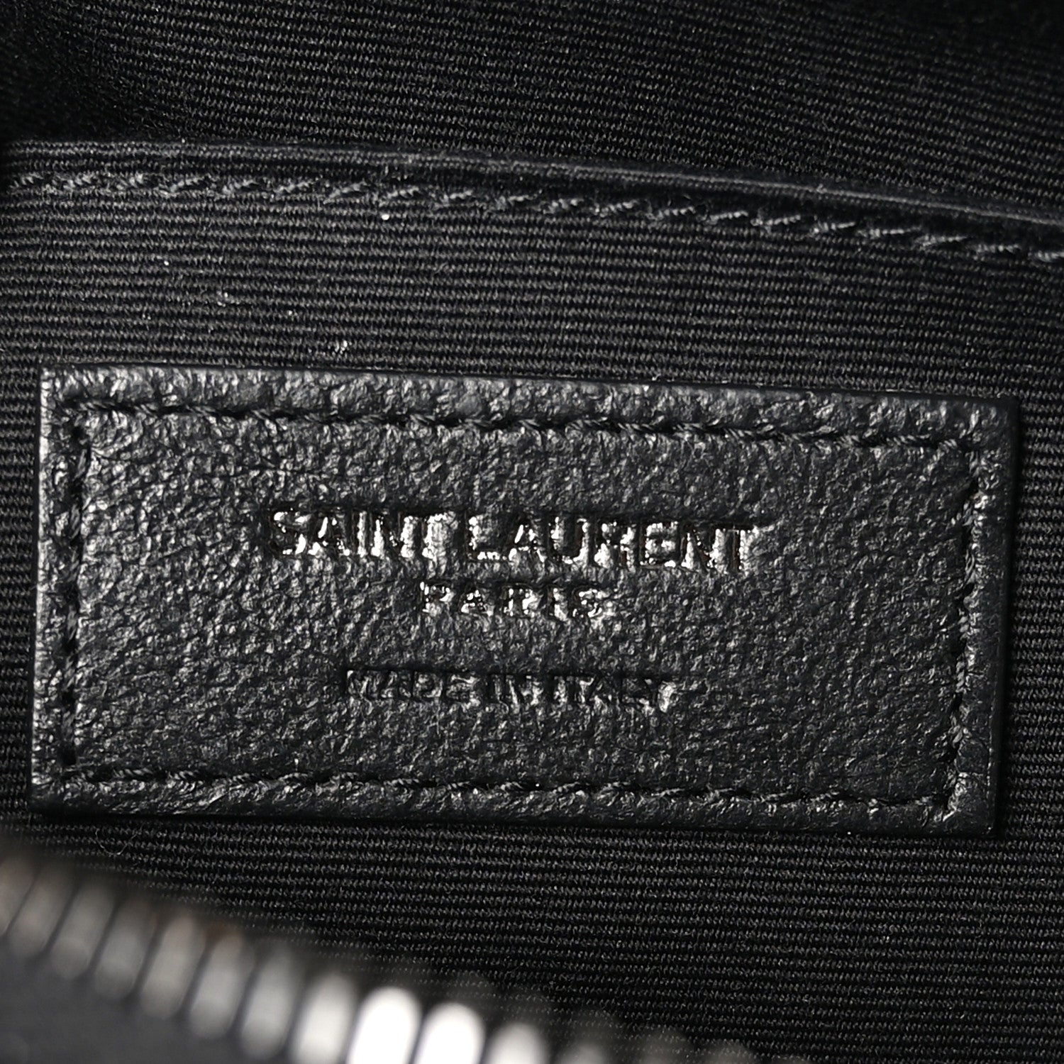Saint Laurent Calfskin Matelasse Monogram Lou Camera Bag Black 6 of 11