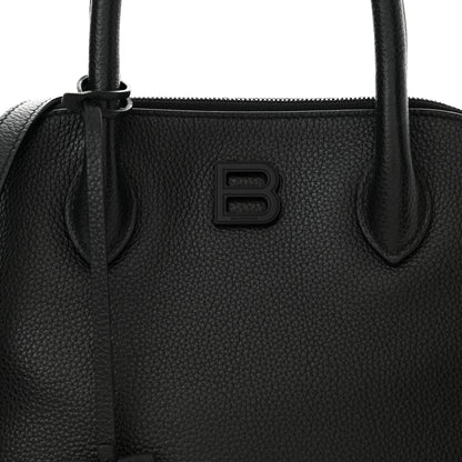 Balenciaga Supple Calfskin Rivet Small Ville Top Handle Bag Black 8 of 14