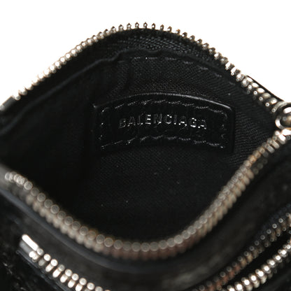 Balenciaga Agneau Giant 12 Silver Hardware Coin Purse Black 6 of 10