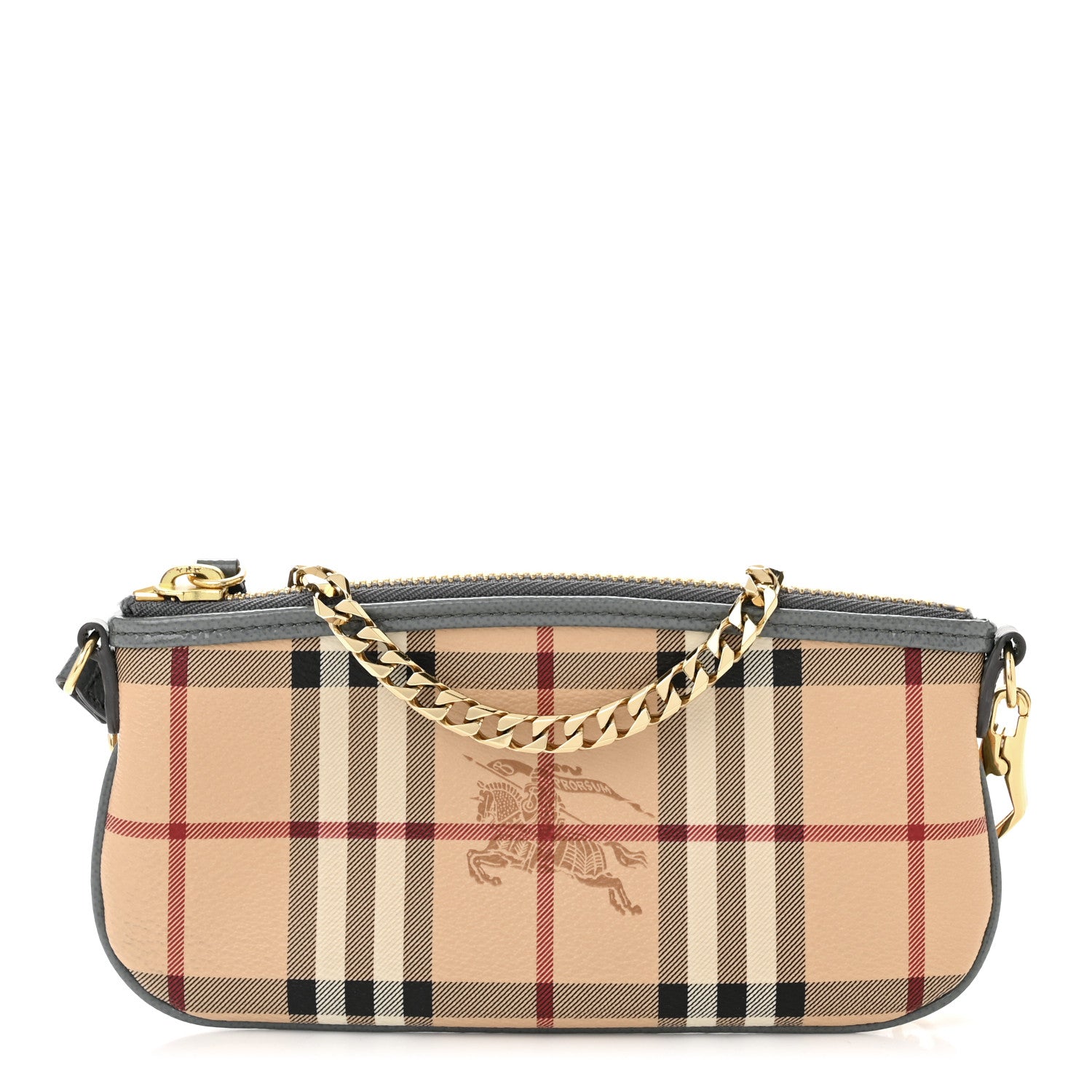 Burberry Haymarket Check Clara Pochette Grey 1 of 11