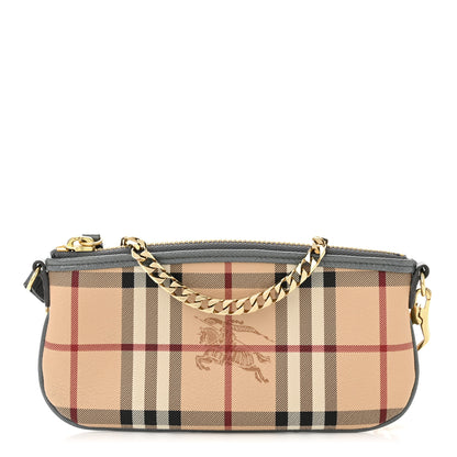 Burberry Haymarket Check Clara Pochette Grey 1 of 11
