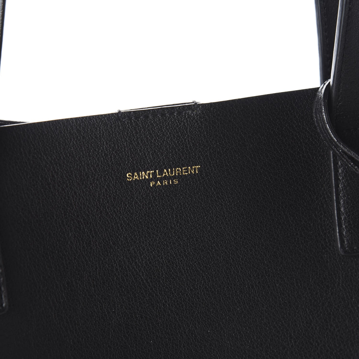 Saint Laurent Calfskin Large Shopping Tote Black 10 of 10