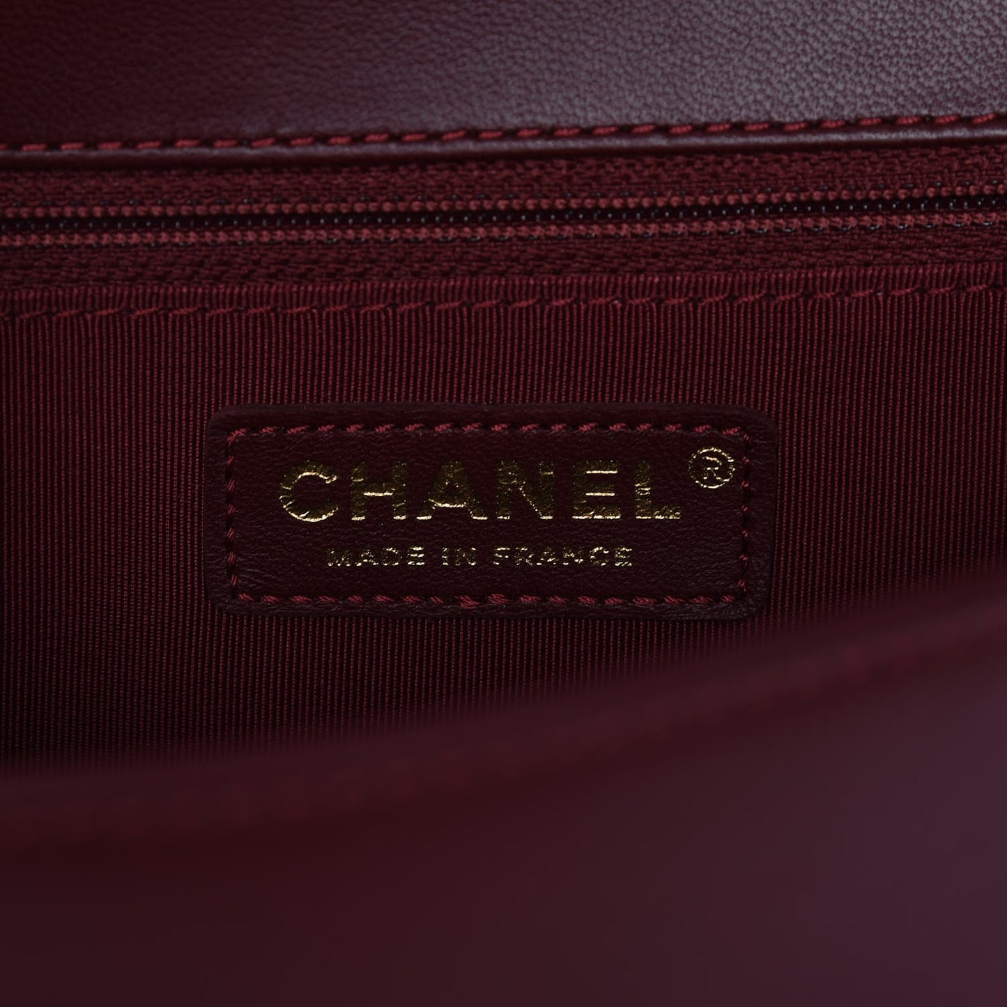 Lambskin Quilted New Medium Boy Flap Dark Red