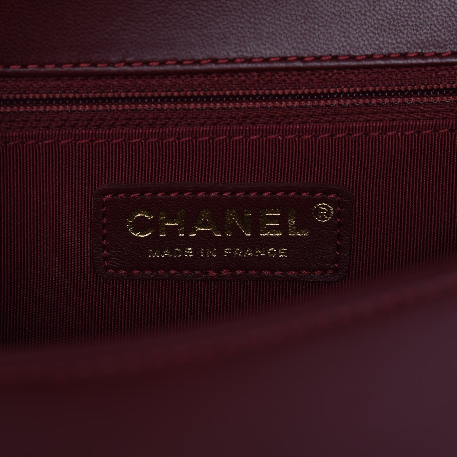 Chanel Lambskin Quilted New Medium Boy Flap Dark Red 6 of 7