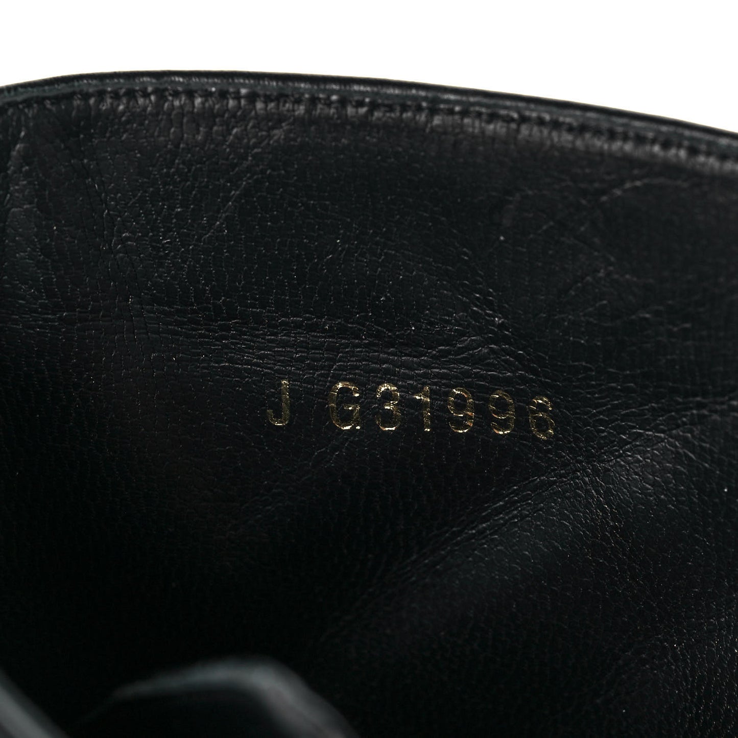 Calfskin Patent Pearl Short Boots 40 Black Gold