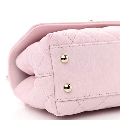 Chanel Caviar Quilted Mini Coco Handle Flap Light Pink 9 of 11