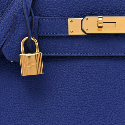 Hermes Togo Kelly Retourne 28 Bleu Royal 8 of 11