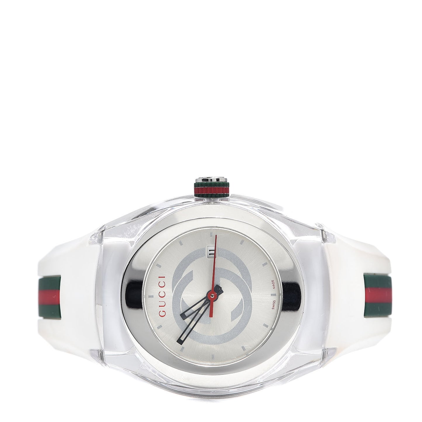 Stainless Steel Rubber 36mm Sync Web Quartz Watch