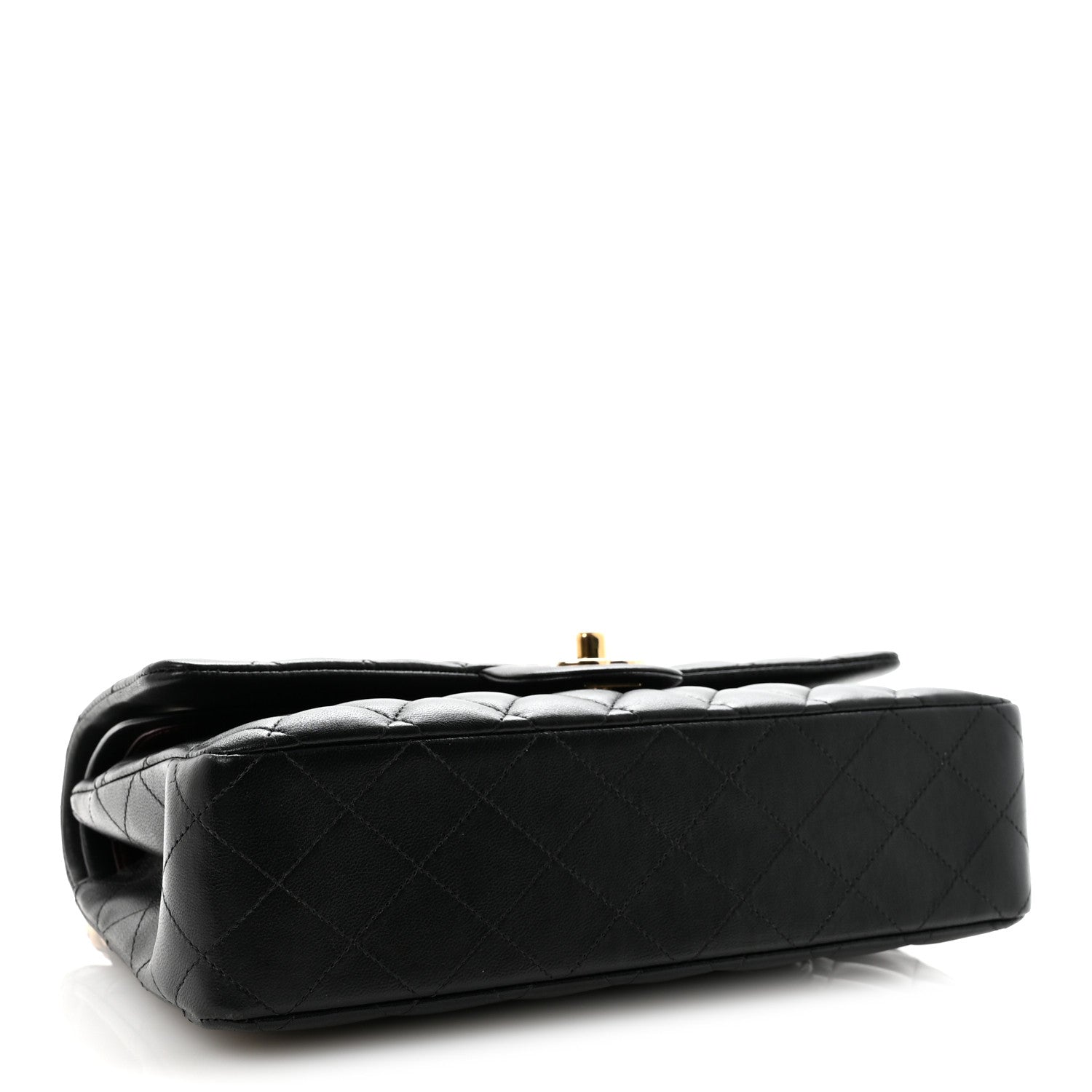 Chanel Lambskin Quilted Medium Double Flap Black 4 of 11
