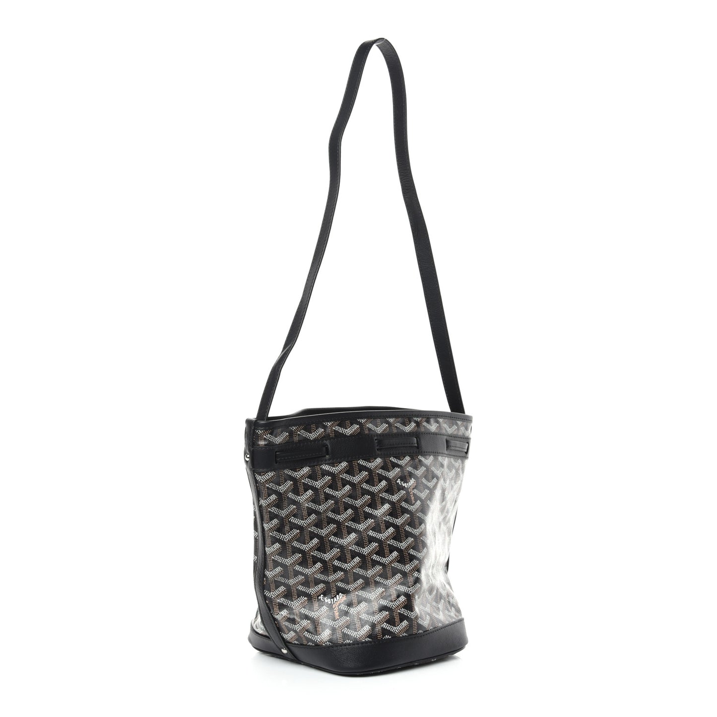 Goyardine Petit Flot Bucket Bag PM Black