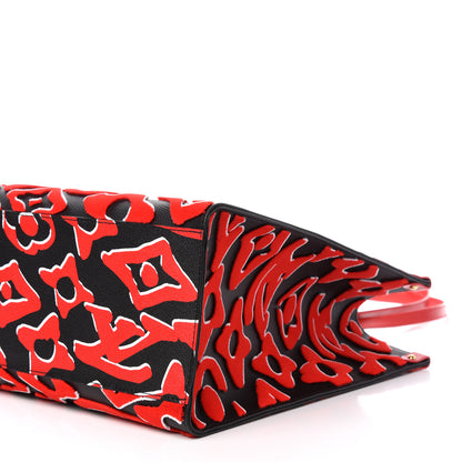 Louis Vuitton X UF Tufted Monogram Onthego GM Black Red 10 of 11