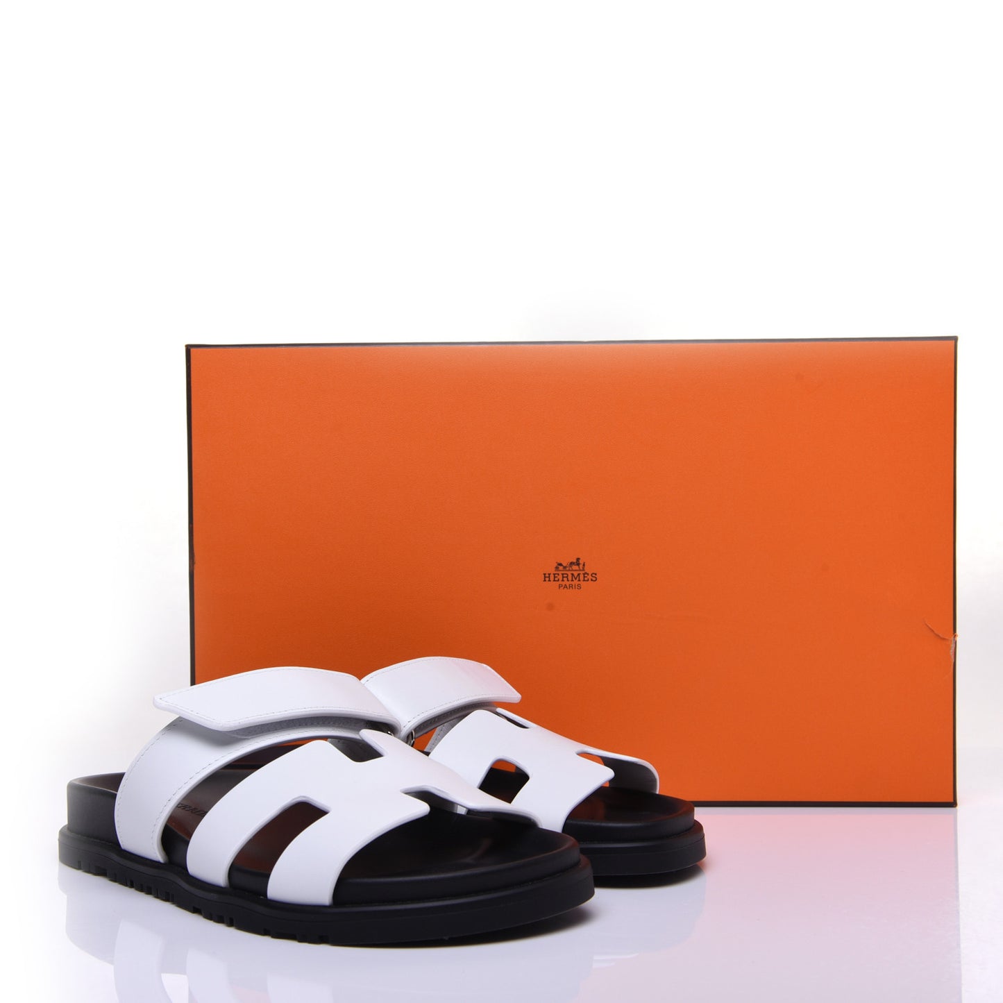 Calfskin Womens Chypre Sandals 36 White