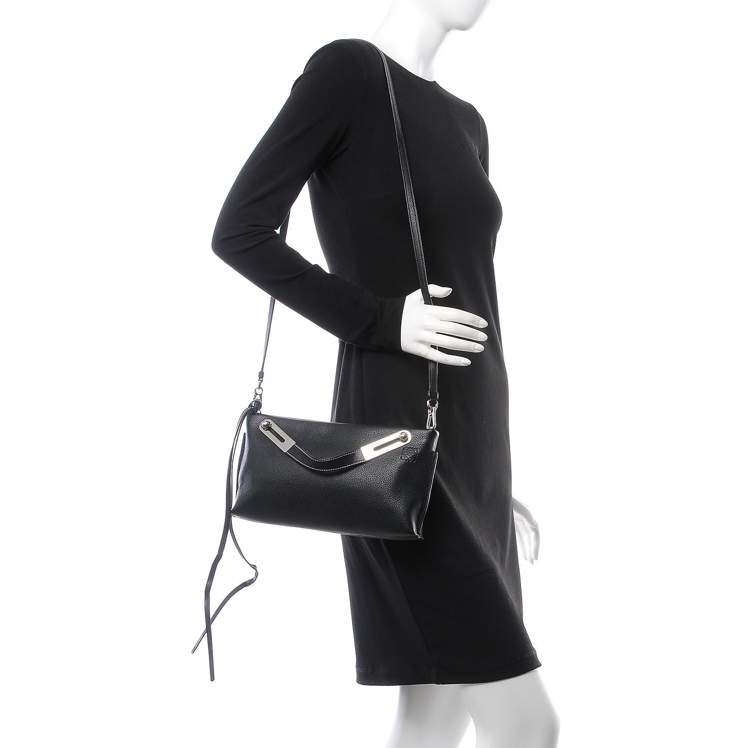 Loewe Grained Calfskin Small Missy Bag Black 2 of 7