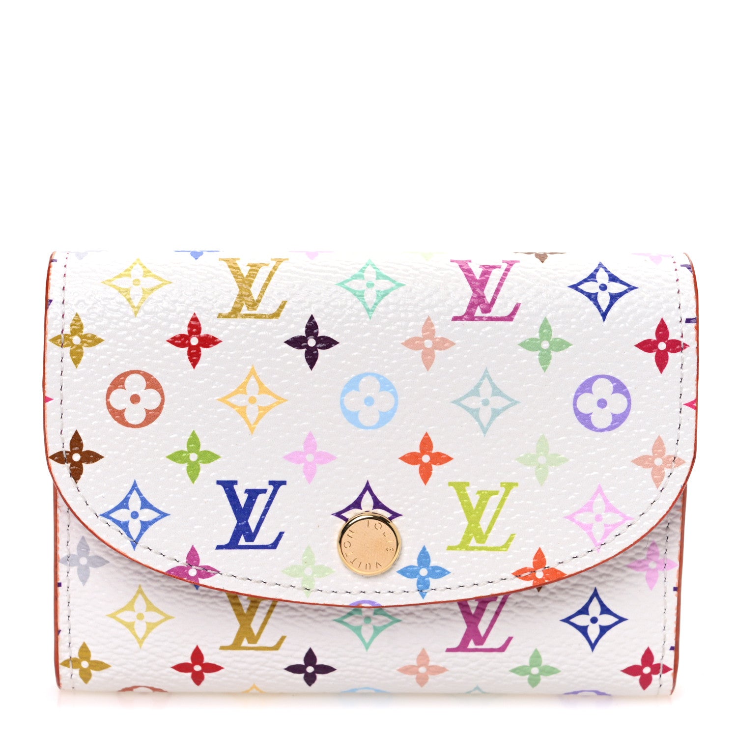 Louis Vuitton LV X TM Monogram Multicolor Rosalie Coin Purse White Kawaii Pink 2 of 7