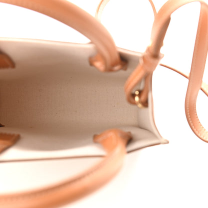 Celine Canvas Calfskin Mini Vertical Cabas Natural Tan 5 of 8
