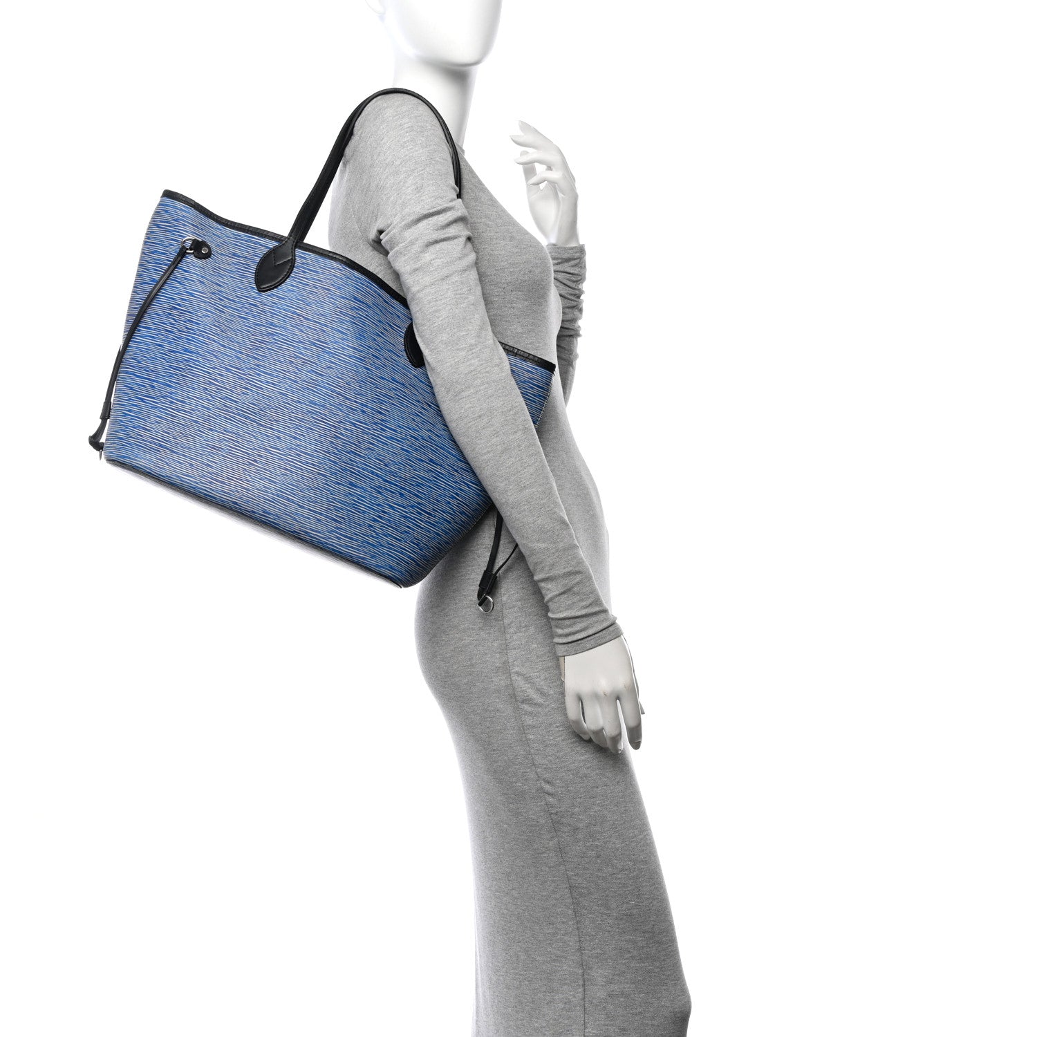 Louis Vuitton Epi Neverfull MM Denim Light 2 of 14