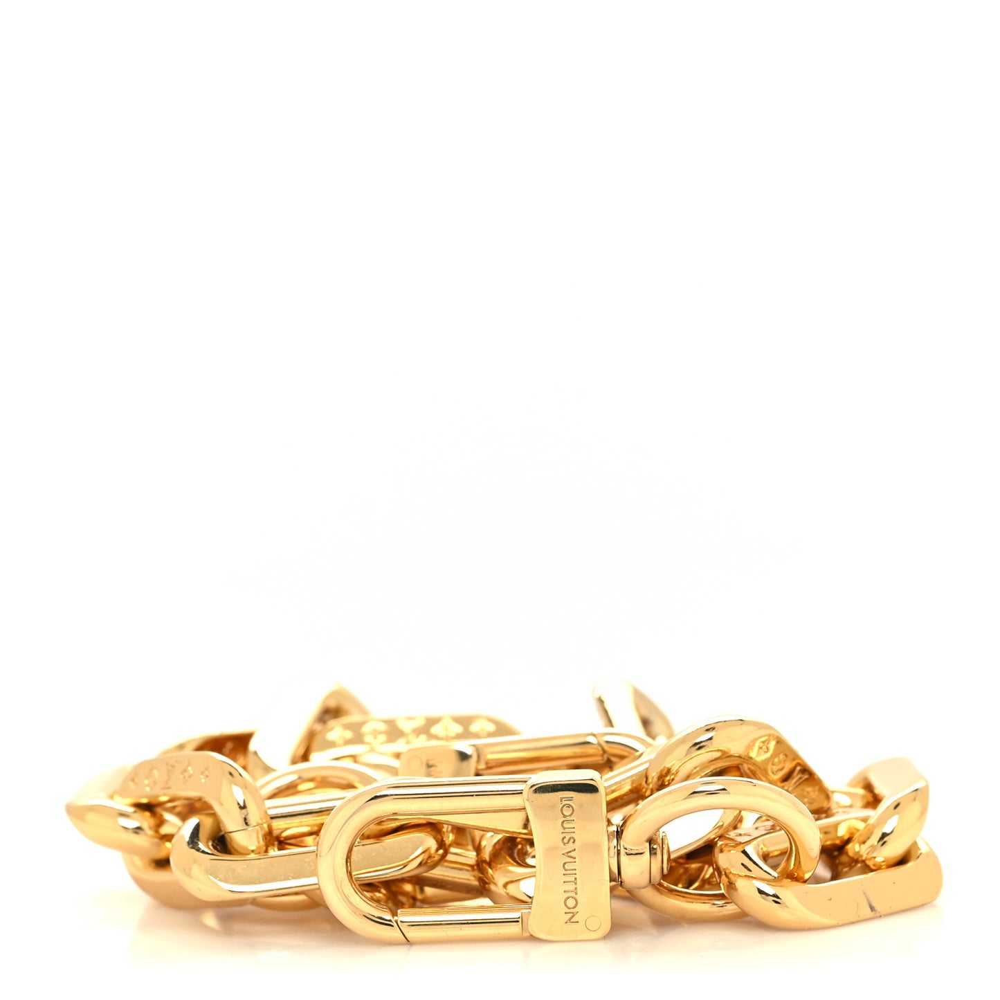 Metal Coussin Chain Strap Gold