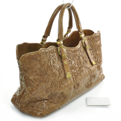 Bottega Veneta Woven Leather Cornely Tote Noce 3 of 10