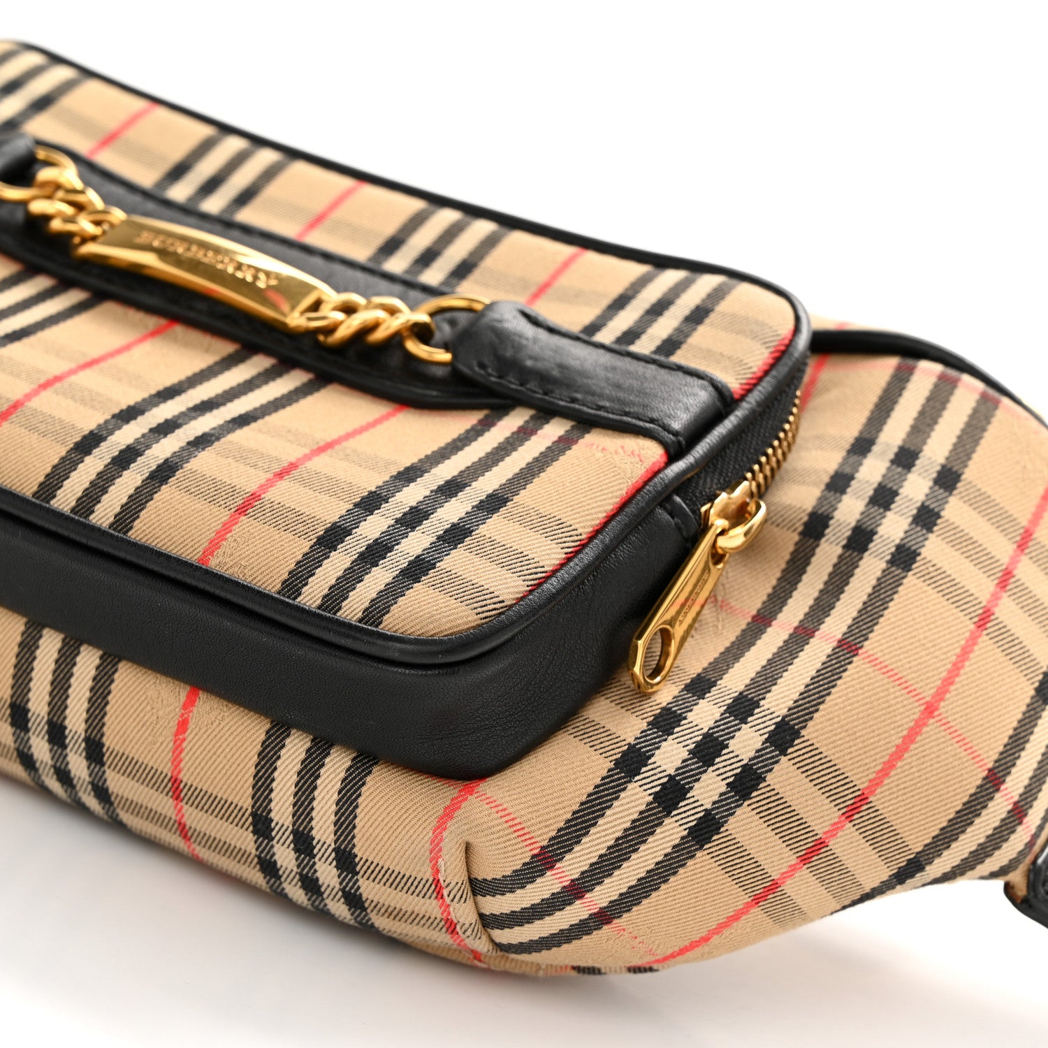 Burberry Cotton Vintage Check Large Bum Bag Archive Beige 10 of 13