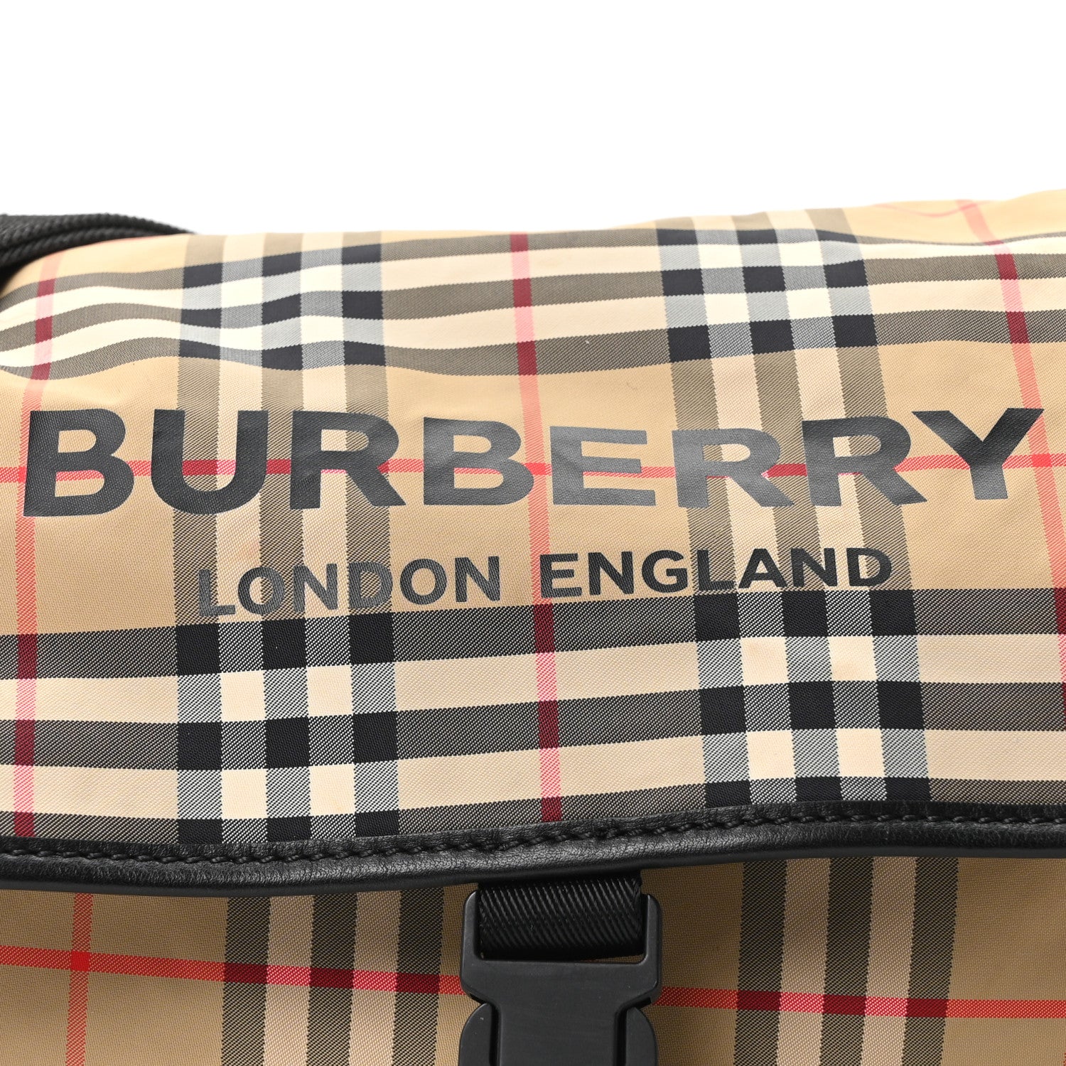 Burberry Nylon Vintage Check Logo Diaper Bag 8 of 10