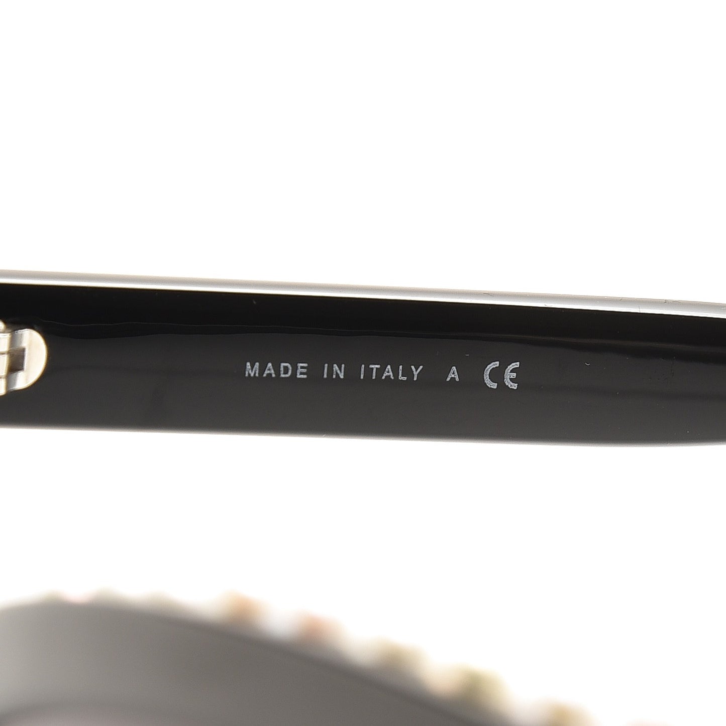 Freshwater Cultured Pearl Butterfly Sunglasses 6040-H Black