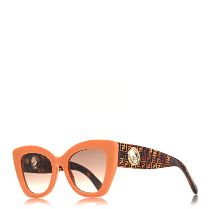 Fendi Acetate F is Fendi FF 51mm Cat Eye Sunglasses 0327/S Tortoise Orange 1 of 7