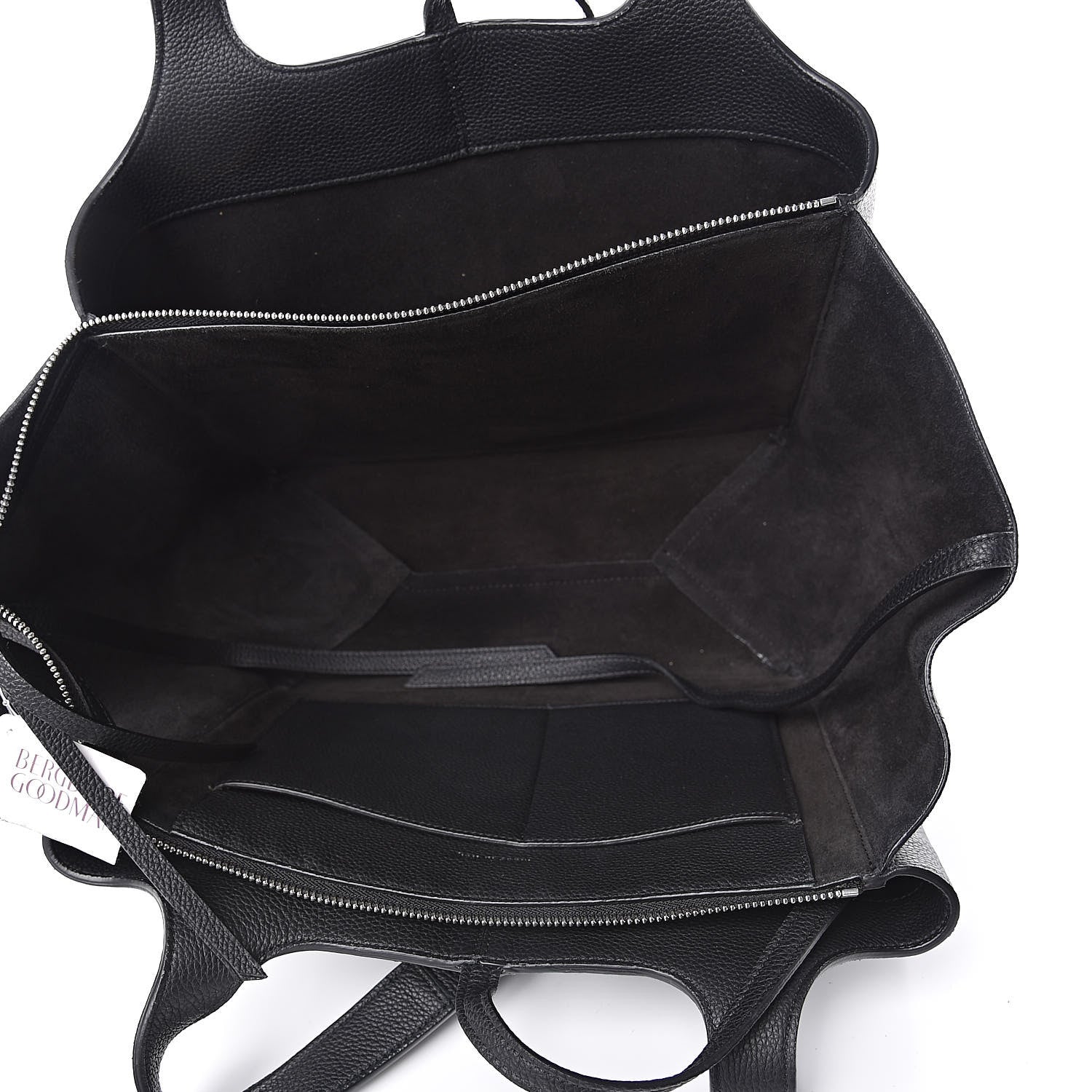 Celine Baby Grained Calfskin Small Tri-Fold Bag Black 5 of 9