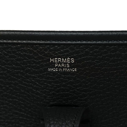 Hermes Taurillon Clemence Evelyne III PM Black 5 of 10