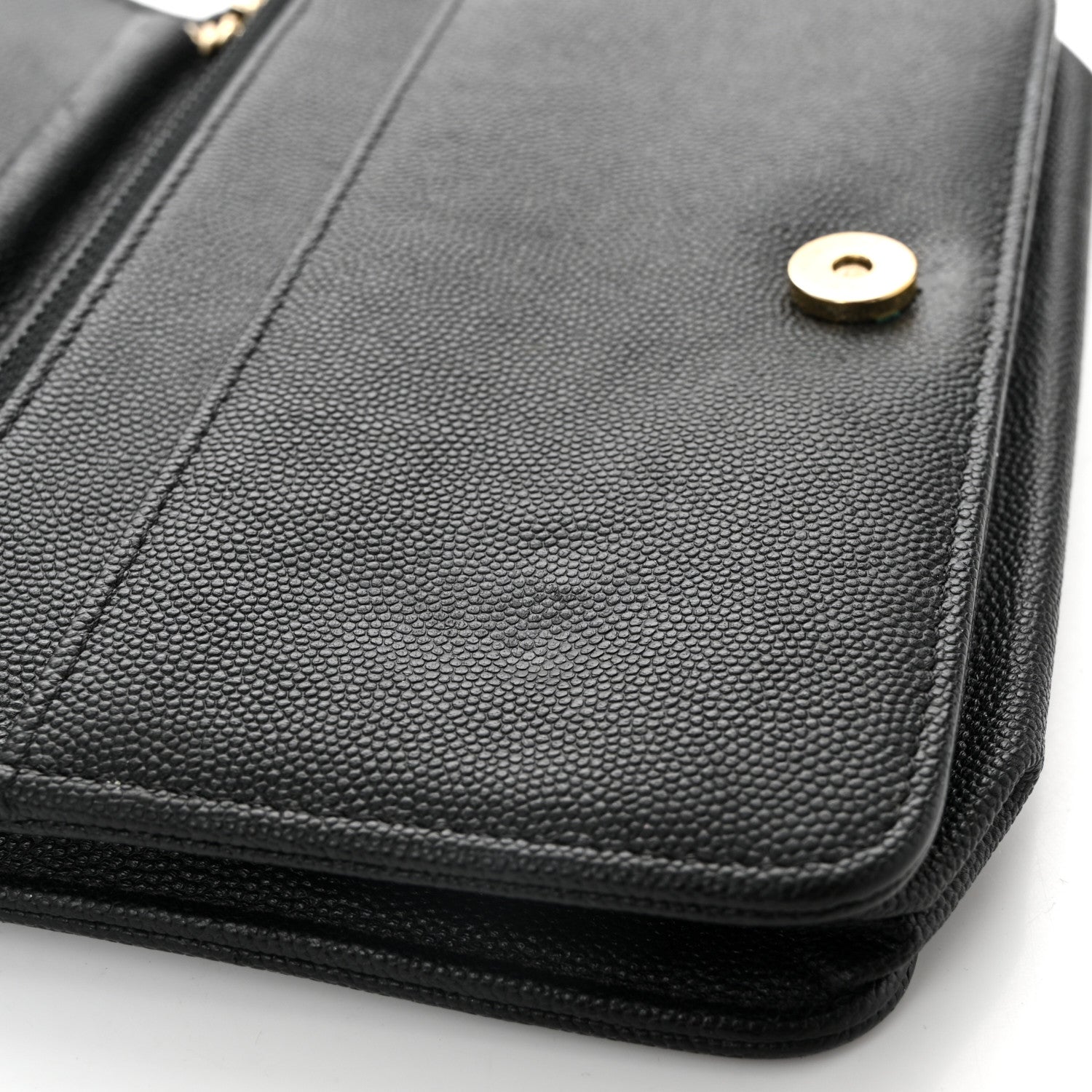 Chanel Caviar Quilted Vintage Mademoiselle Wallet On Chain WOC Black 14 of 15