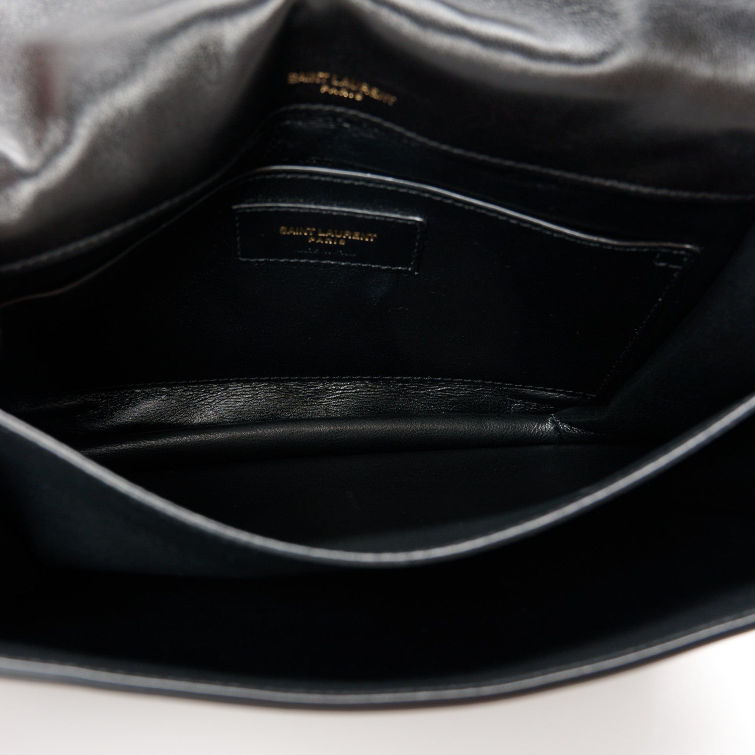 Saint Laurent Lambskin Quilted Monogram Medium Solferino Satchel Black 5 of 11