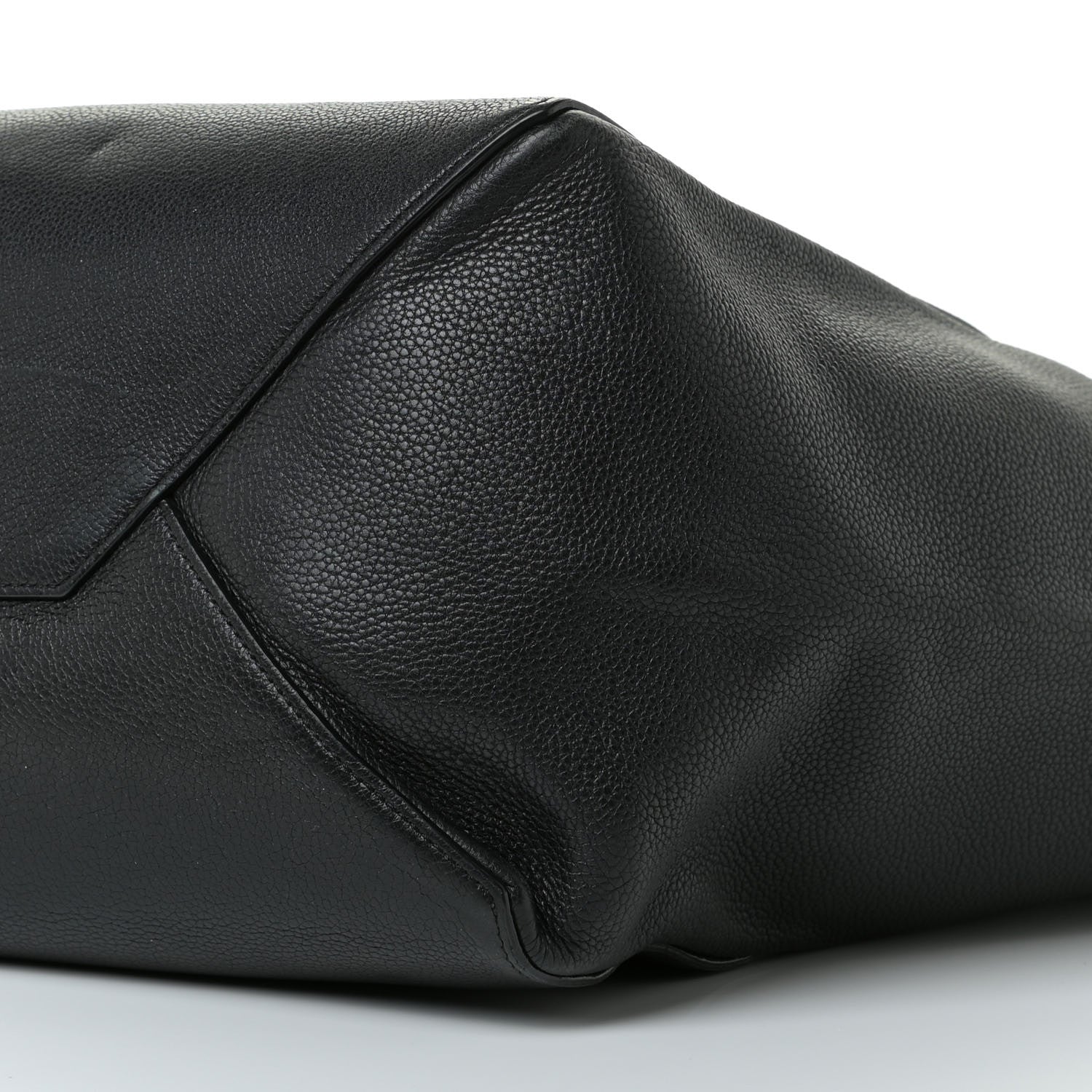 Celine Soft Grained Calfskin Medium Belt Cabas Phantom Black 6 of 12