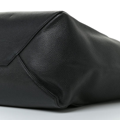 Celine Soft Grained Calfskin Medium Belt Cabas Phantom Black 6 of 12