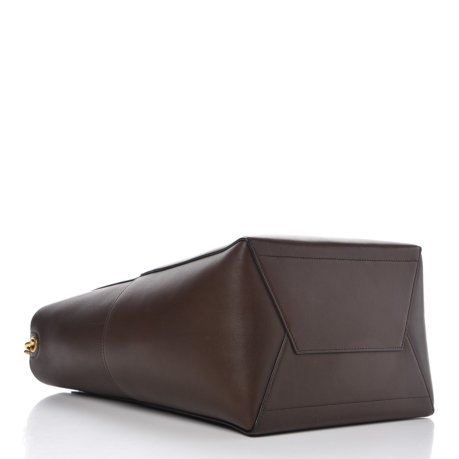 Celine Supersoft Calfskin Sangle Bucket Bag Wood 4 of 8