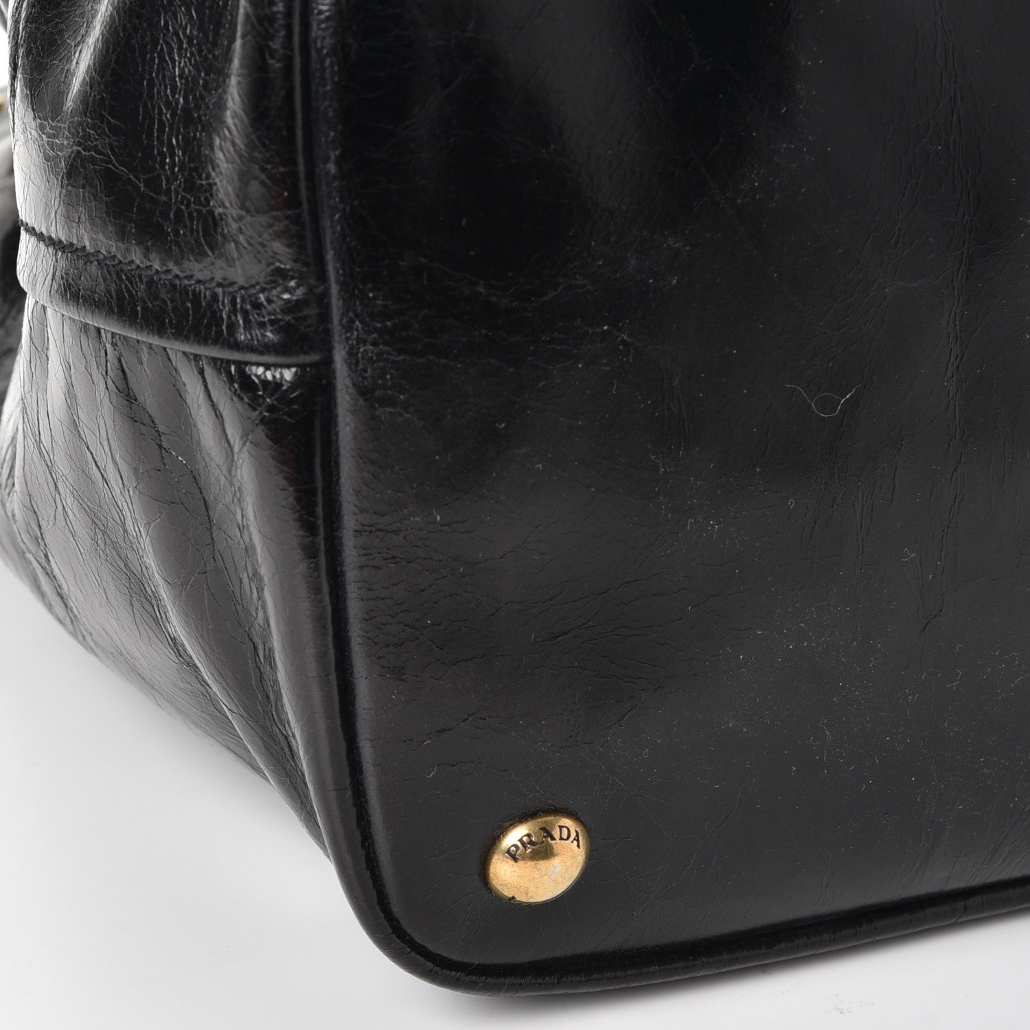 Prada Vitello Shine Tote Nero Black 10 of 15