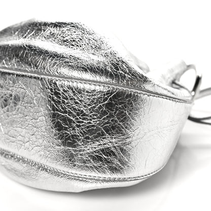 Givenchy Metallic Crackled Lambskin Mini Pumpkin Bag  Light Silvery 9 of 9