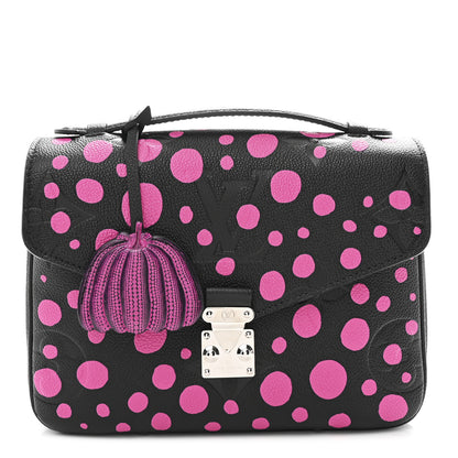 Louis Vuitton LV x YK Empreinte Monogram Giant Pochette Metis Black Fuchsia 1 of 9