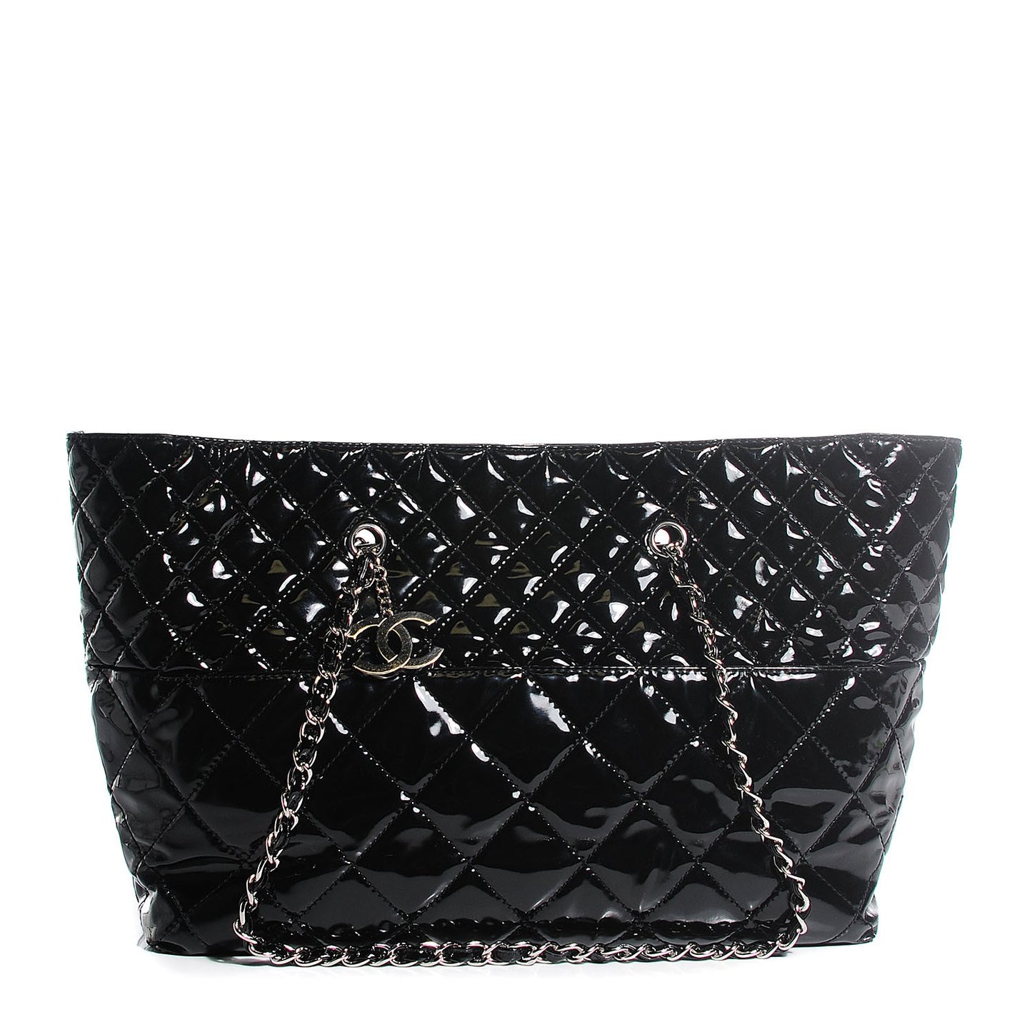 Vinyl Quilted Large In The Business Tote Black