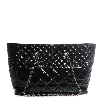 Chanel Vinyl Quilted Large In The Business Tote Black 1 of 9