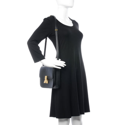 Celine Goatskin Medium Classic Box Flap Bag Black 2 of 7